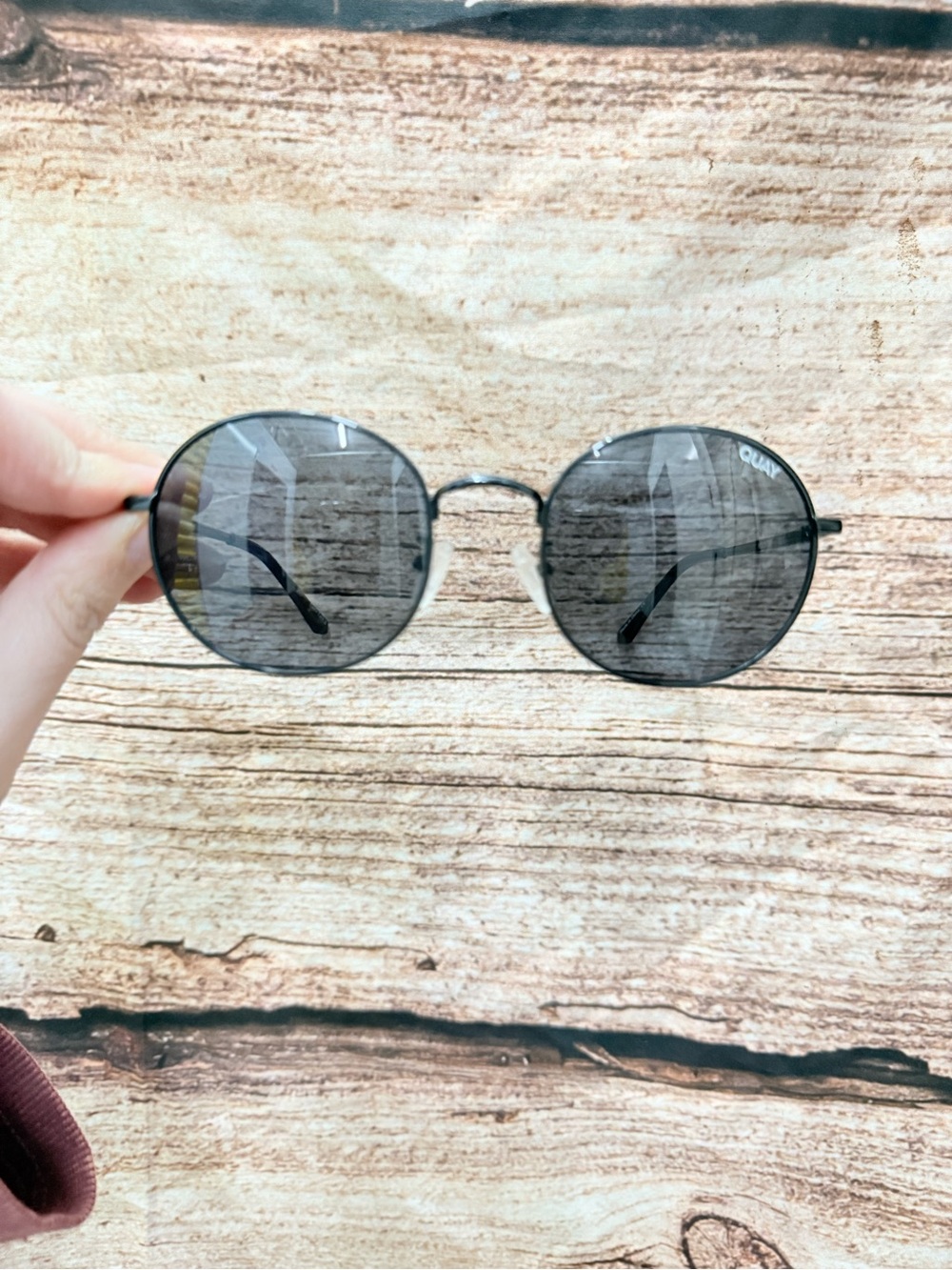 Round Black Sunglasses
